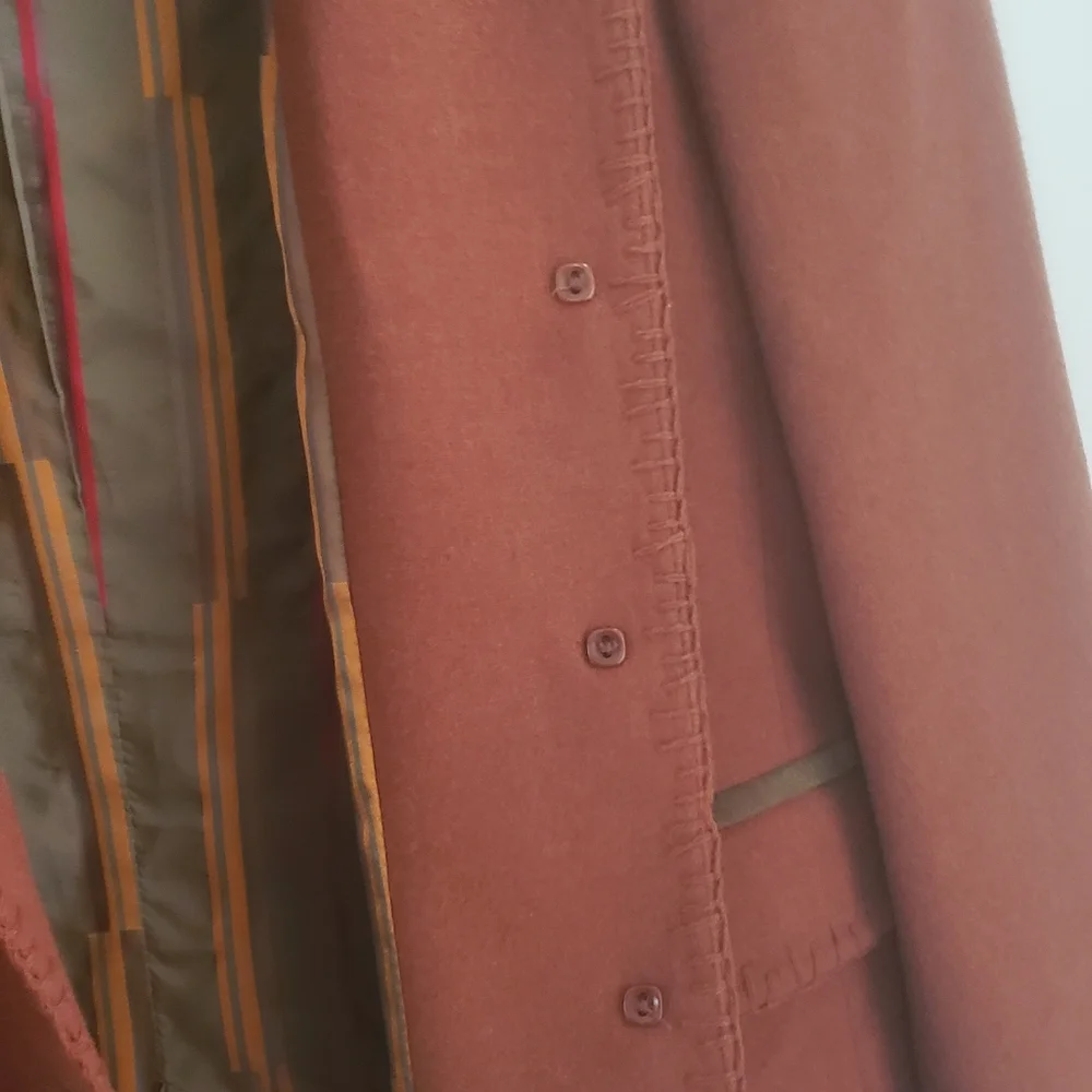 Habsburg 100% Wool Vintage Austrian Blazer Jacket Striped Silk Lining USA 6 Med - Picture 7 of 16